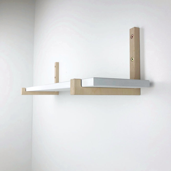 Wood Shelf L Brackets with Lip | Unfinished - Image 3