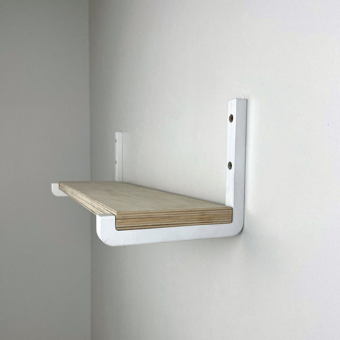 Wood Support L Shelf Brackets | White - Image 1