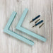 Wood Wall Brackets for Floating Shelves | Sky Blue 6"x4" - Image 5
