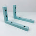 Wood Wall Brackets for Floating Shelves | Sky Blue 6"x4" - Image 3