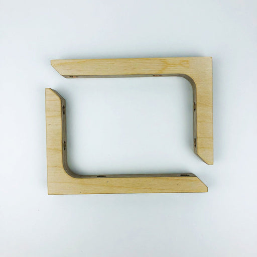Wood Wall Mounted Shelf Brackets | Unfinished 6"x4" - Image 2
