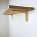 Wood Wall Mounted Shelf Brackets | Unfinished 6"x4" - Image 1
