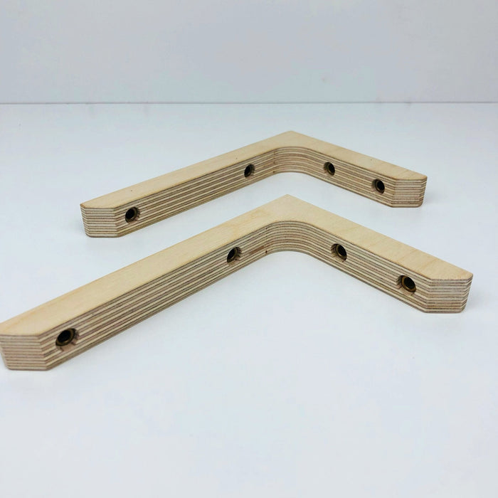 Wood Wall Mounted Shelf Brackets | Unfinished 6"x4" - Image 4