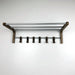 Wall Mounted Coat Rack for Entryway | Walnut + Silver Rods - Image 4