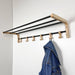 Wooden Coat Rack With Hooks And Shelf Natural - Image 2