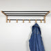 Wooden Coat Rack With Hooks And Shelf Natural - Image 1