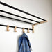 Wooden Coat Rack With Hooks And Shelf Natural - Image 3