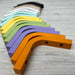 Wooden Colorful Shelf Brackets | 4x4 Inch - Image 1