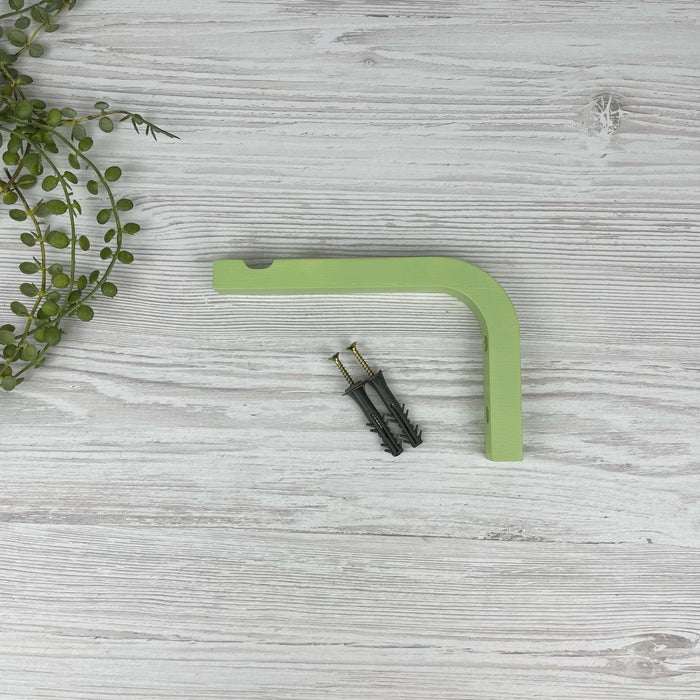 Wooden Hanging Plant Hook | Green 6"x4" - Image 3