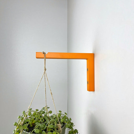 Wooden Indoor Plant Holder Hook | Orange 6"x4" - Image 1