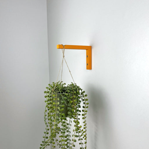 Wooden Indoor Plant Holder Hook | Orange 6"x4" - Image 2