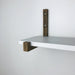 Wooden Shelf Brackets with Lip | Walnut - Image 2