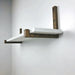 Wooden Shelf Brackets with Lip | Walnut - Image 1