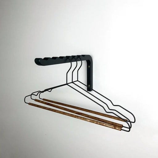 Wall Mount Clothing Rack Hook | Black - Image 2