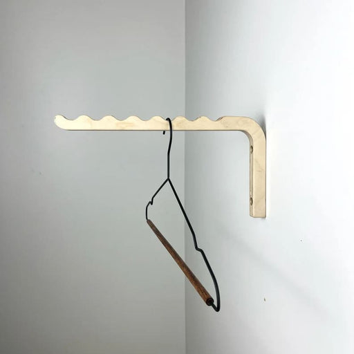 Wooden Wall Hanger for Clothes | Natural Color - Image 2