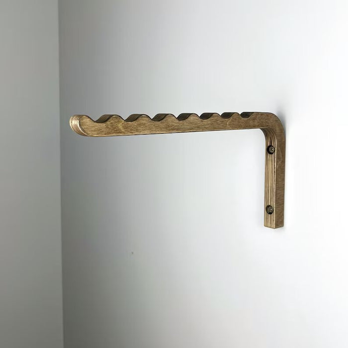 Wooden Wall Hanger for Clothes | Walnut Color - Image 3