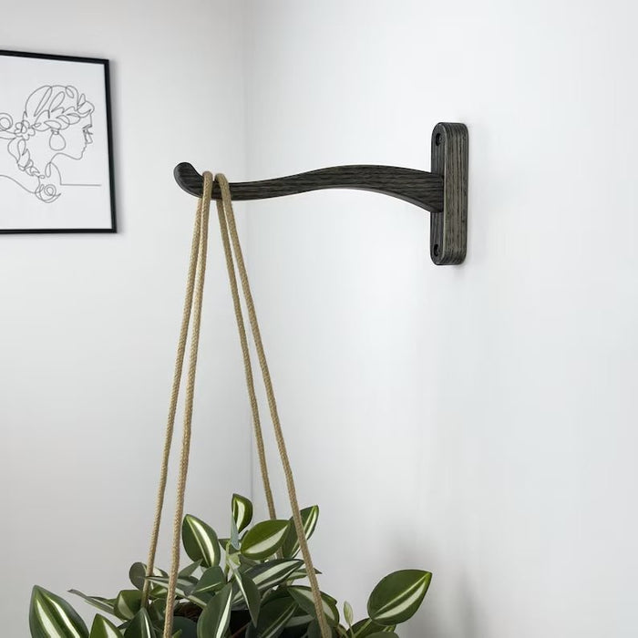 Wooden Wall Hook for Hanging Plants | Bog Oak Color - Image 1