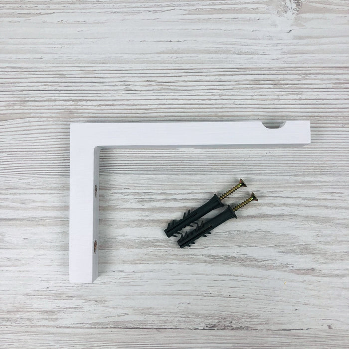 Wooden Wall Plant Bracket | White 6"x4" - Image 5