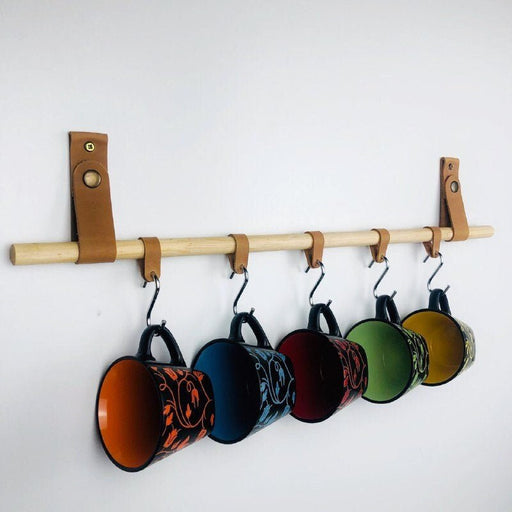 Wooden Wall Rack for Kitchen Accessories - Image 1
