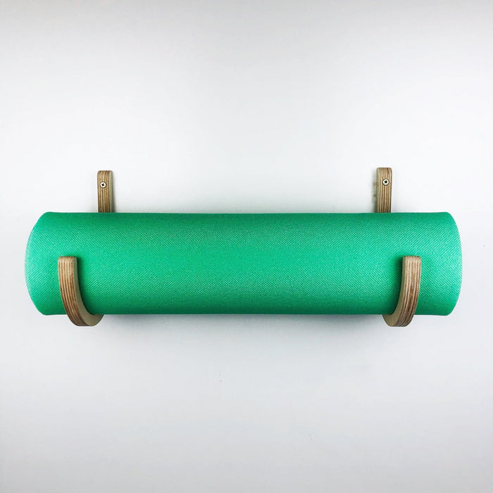 Wooden Yoga Mat Hanger Rack for Wall | Natural - Image 2