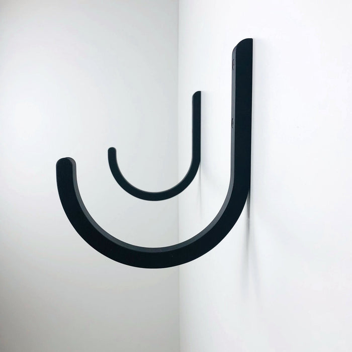 Wooden Yoga Mat Holder for Wall | Black - Image 4