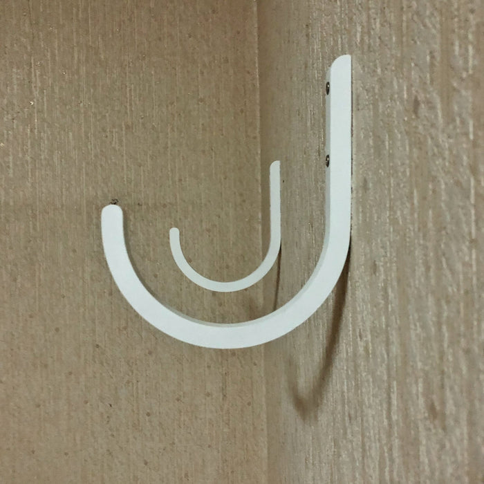 Wooden Yoga Mat Hooks for Wall | White - Image 2