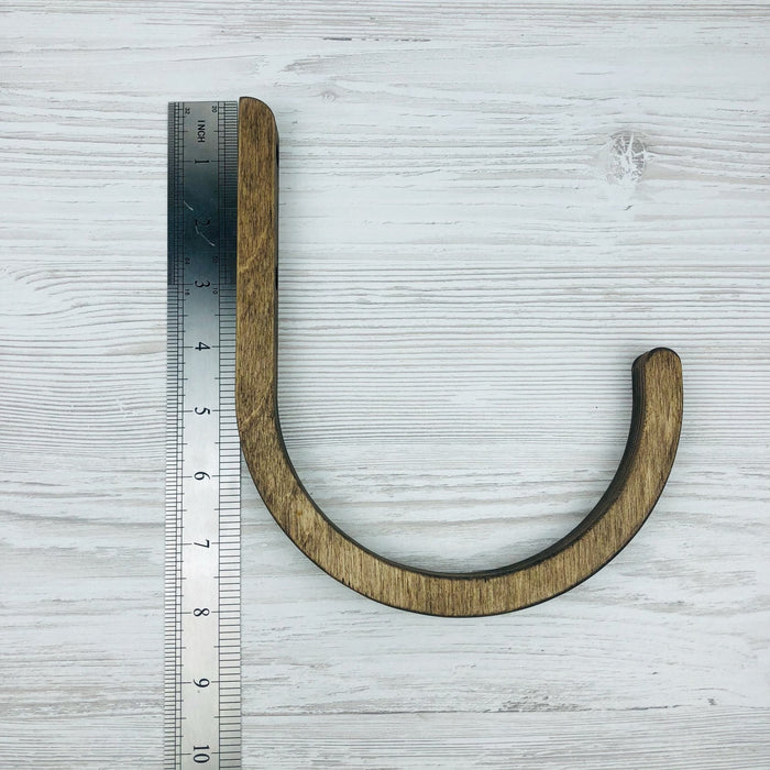 Wooden Yoga Mat Wall Hook Set | Walnut - Image 7