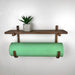 Yoga Mat Storage Rack with Shelf | Walnut - Image 1