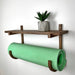 Yoga Mat Storage Rack with Shelf | Walnut - Image 2