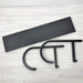 Yoga Mat Wall Rack with Shelf | Black - Image 5