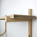 Yoga Mat Wood Wall Organizer with Shelf | Natural - Image 6