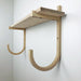 Yoga Mat Wood Wall Organizer with Shelf | Natural - Image 3